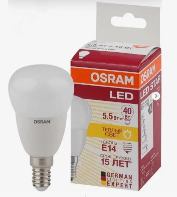 OSRAM | E14 P 5.5 (=40W)/827 LS CLP 40  LED   FR Osram 4052899971615